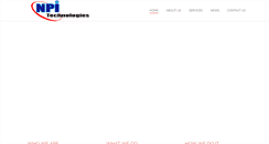 Desktop Screenshot of npitechnologies.com