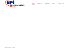 Tablet Screenshot of npitechnologies.com